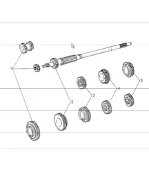 gear wheel sets 5-speed transmission for 911 UPTO 1971