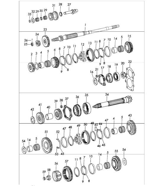 Diagram 303-15 Porsche Macan (95B) MK1 (2014-2018) Transmission