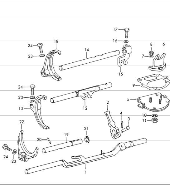 Diagram 304-05 Porsche Macan (95B) MK1 (2014-2018) Transmission