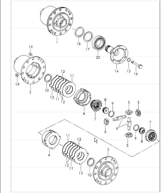 limited-slip differential 911 1970-73