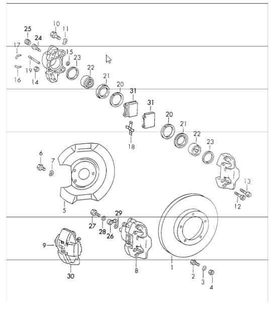 Diagram 602-00 Porsche 991 Speedster 4.0L (510Bhp) Wheels, Brakes