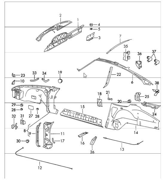 Diagram 801-20 Porsche Cayman 718C (982C) 2017>> Body