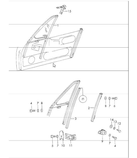 Diagram 804-25 Porsche Macan (95B) MK1 (2014-2018) Body