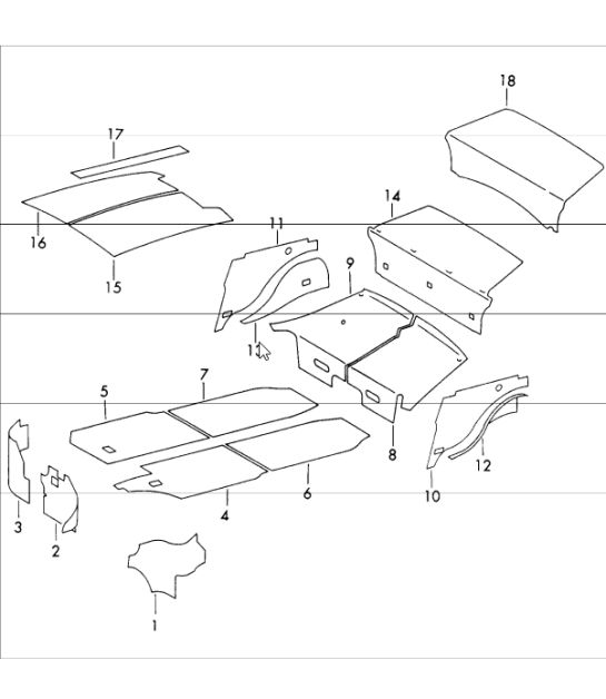Body insulation 911 1970-73