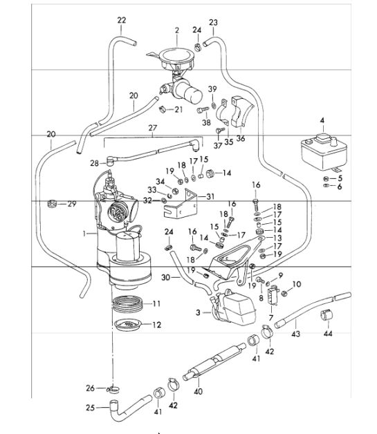 Heating and ventilation unit with accessories 911 1970-73
