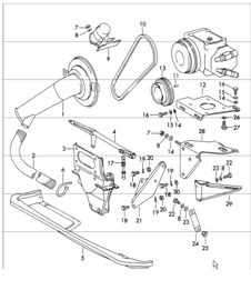 Air conditioner mount for compressor not for (USA) 911 1970-73