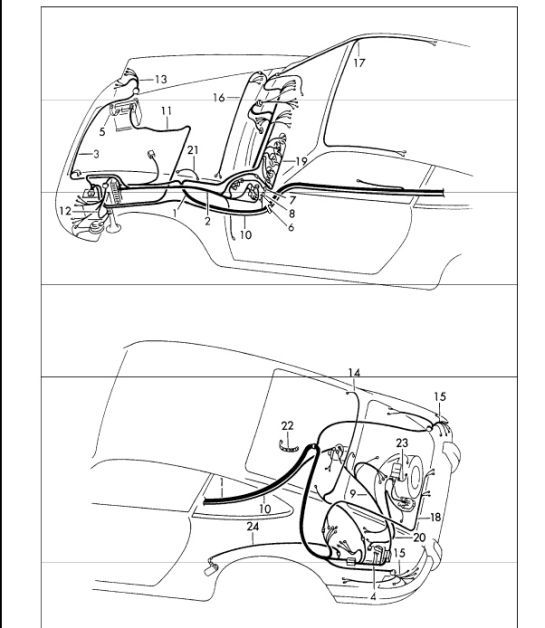 Diagram 902-10 Porsche Cayman 718C (982C) 2017>> Electrical equipment