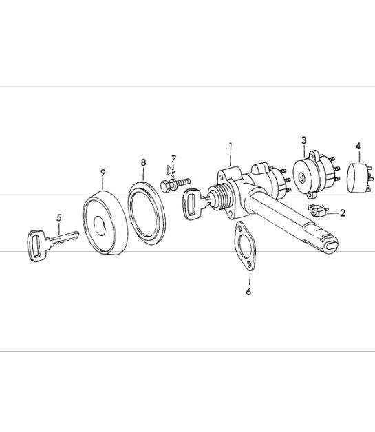 Diagram 903-00 Porsche 964 (911) (1989-1994) Electrical equipment