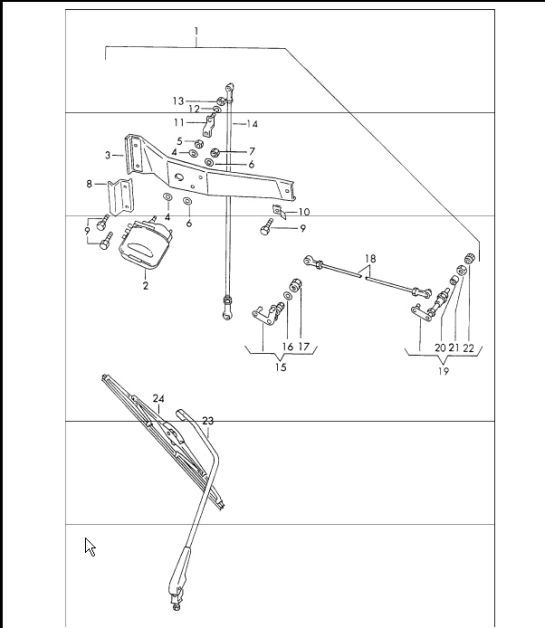 Diagram 904-10 Porsche Macan (95B) MK1 (2014-2018) Electrical equipment