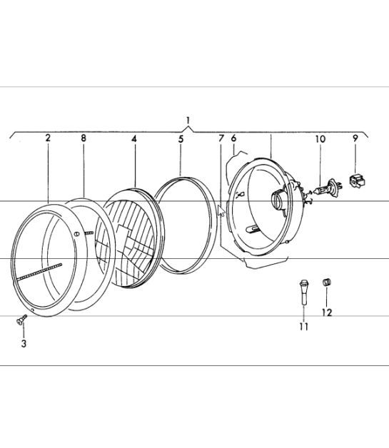 Diagram 905-05 Porsche 997 (911) MK2 2009-2012 Electrical equipment