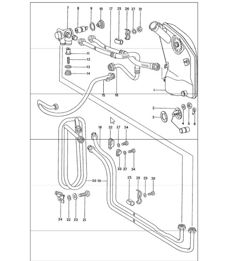 lubricación del motor, bobina del radiador 911 1974-77