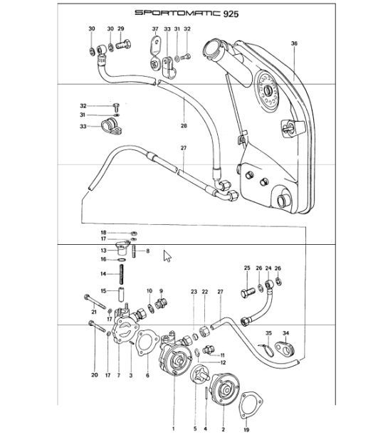 Diagram 104-20 Porsche Boxster 718 (982) 2017>> Engine