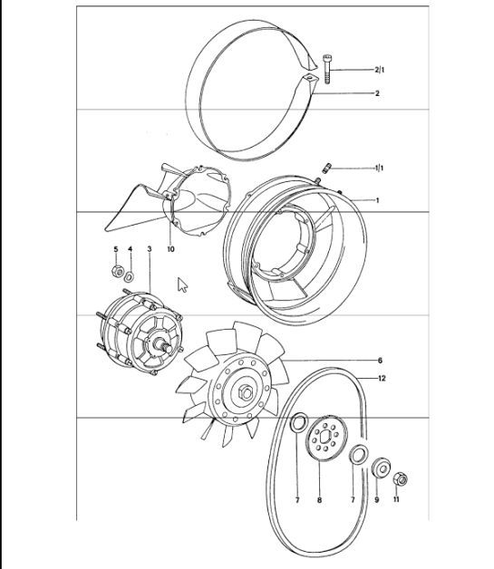 Diagram 105-00 Porsche Boxster T 718 2.0L Manual (300 Bhp) Engine