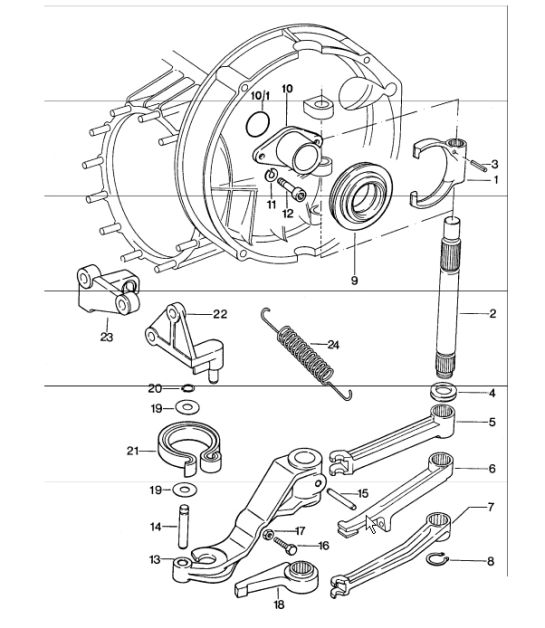 Clutch release 911 1974-77