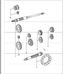 Gear wheel sets 4-speed 911 1974-77