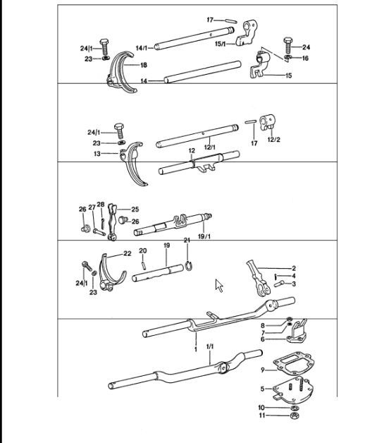 Diagram 304-00 Porsche Cayman 718C (982C) 2017>> Transmission