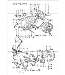 Replacement transmission, transmission case 911 1974-77 SPM
