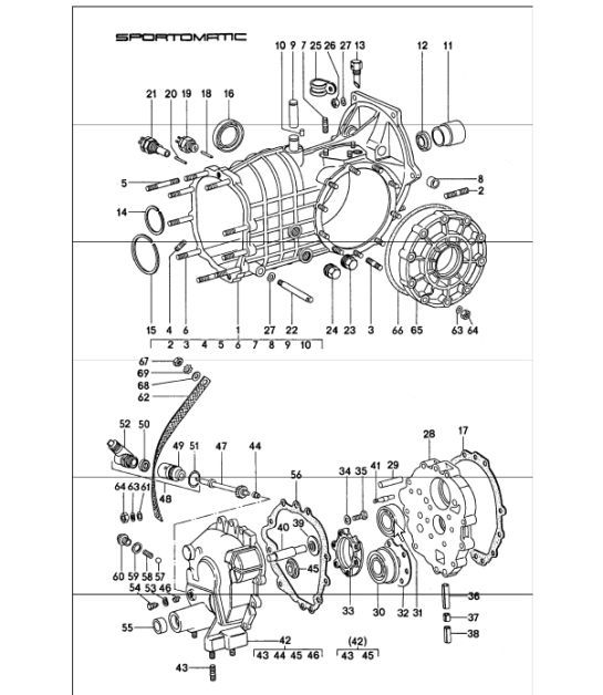 Diagram 308-00 Porsche Cayman 987C / 981C (2005-2016) Transmission