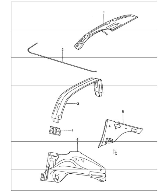 Interior panelling 911 1974-77 TARGA