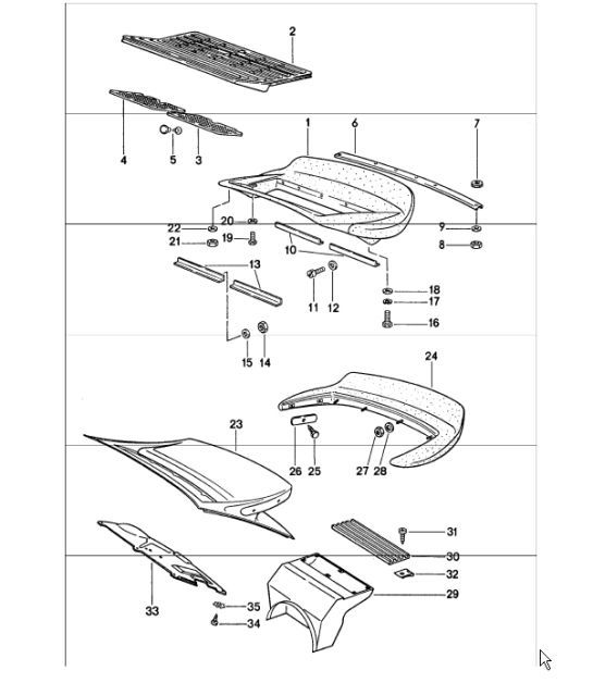 Diagram 803-10 Porsche 991 (911) MK2 2016-2019 Body