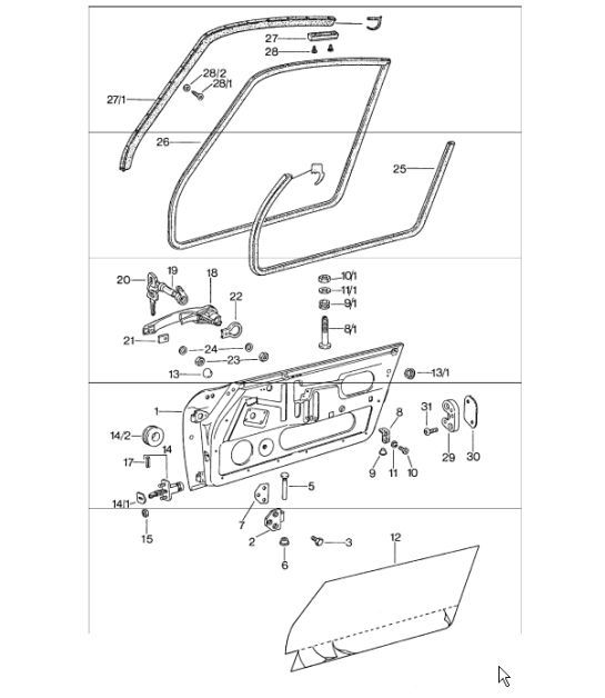 Diagram 804-00 Porsche Cayman 718 (982) 2017>> Carrocería