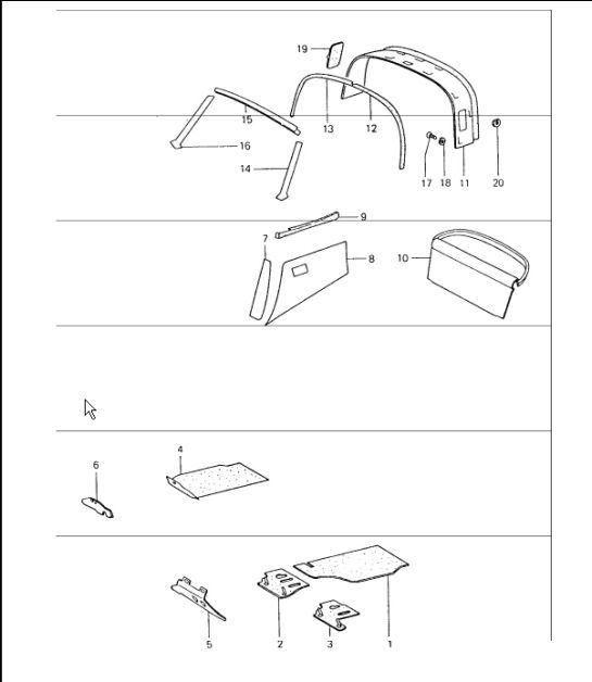 Diagram 807-15 Porsche 997 (911) MK1 2005-2008 Body