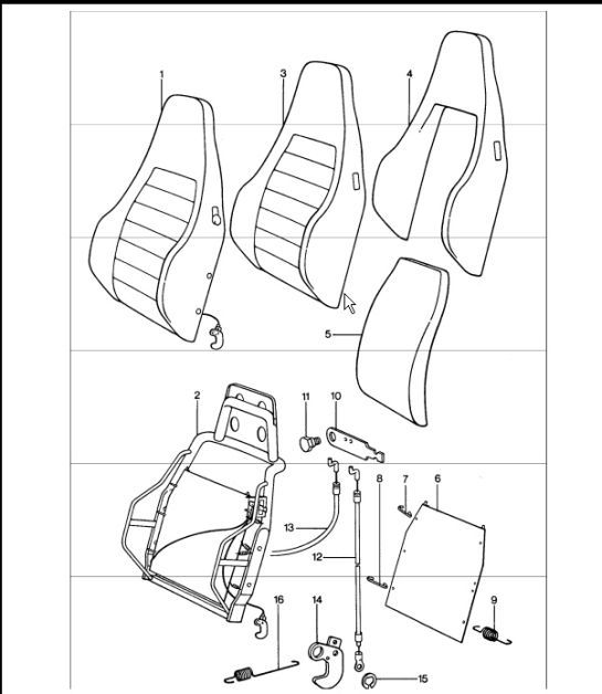 Diagram 808-15 Porsche 914 (1970-1976) Body