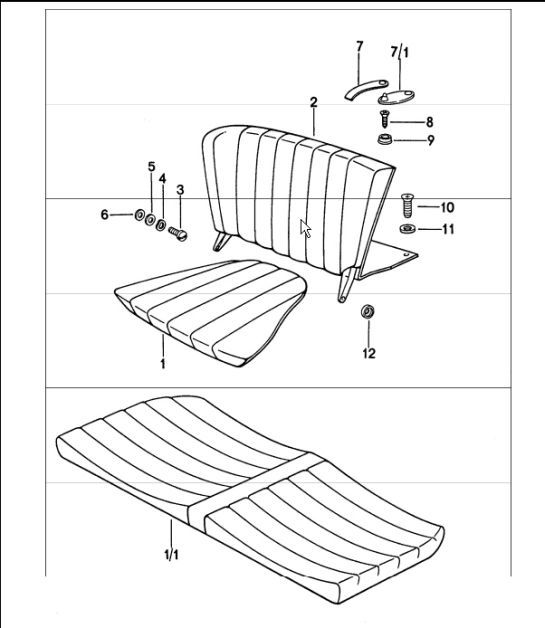 Diagram 808-30 Porsche 924 (1977-1988) Body