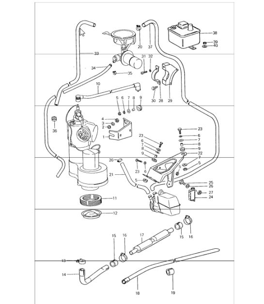 Heating lines accessories - WEBASTO - 911 UPTO 1976