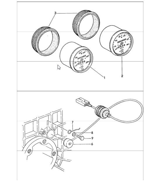 Diagram 906-05 Porsche 997 (911) MK1 2005-2008 Electrical equipment