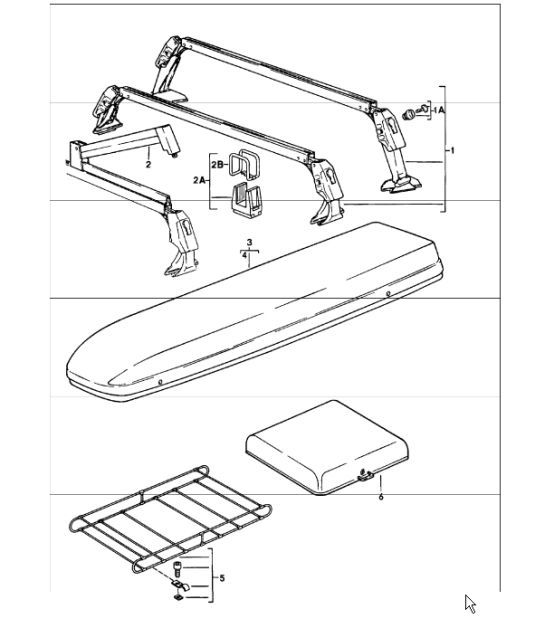 Diagram 002-05 Porsche Macan (95B) MK1 (2014-2018) Accessories & others 