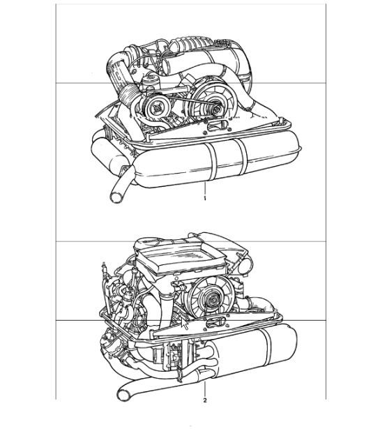 Diagram 101-00 Porsche Macan (95B) MK1 (2014-2018) Engine