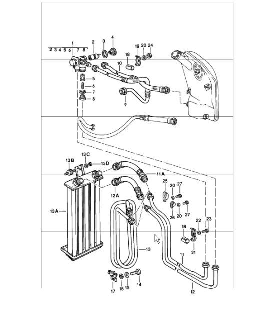 Diagram 104-05 Porsche Boxster S 987 MKII 3.4L 2009-2012 Engine