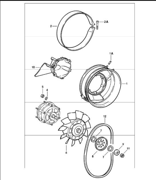Diagram 105-00 Porsche Macan (95B) MK1 (2014-2018) Engine