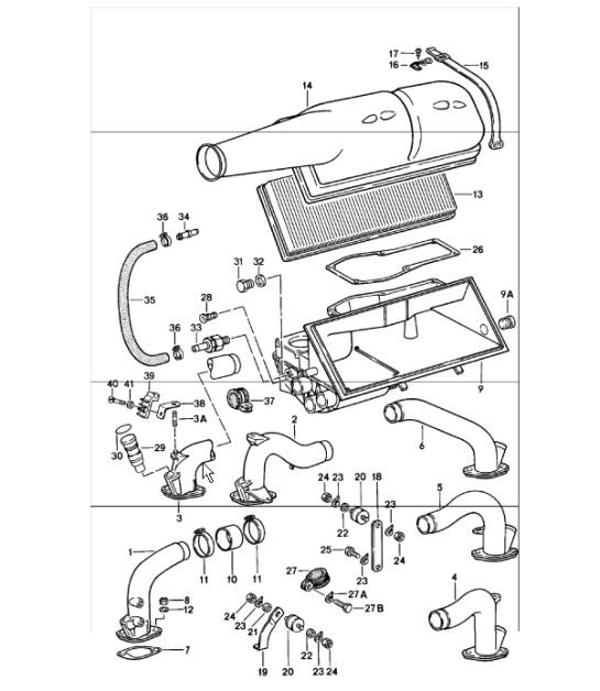 air cleaner 911 SC 1978-83