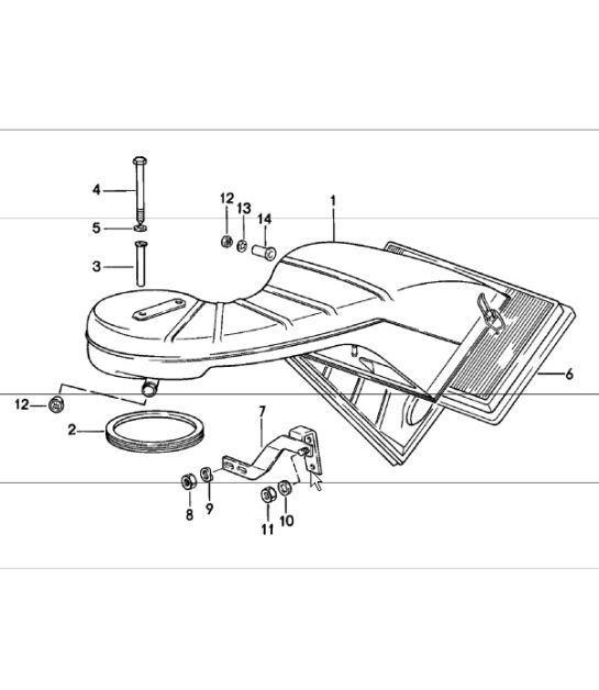 Diagram 106-05 Porsche Macan (95B) MK1 (2014-2018) Engine