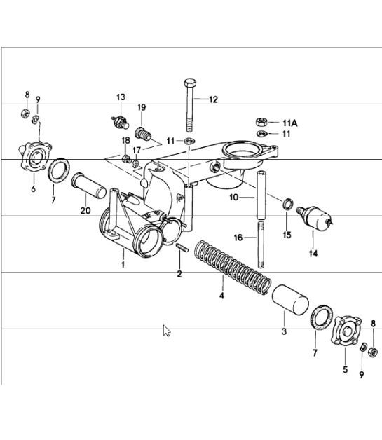 Diagram 107-30 Porsche Macan (95B) MK1 (2014-2018) Engine
