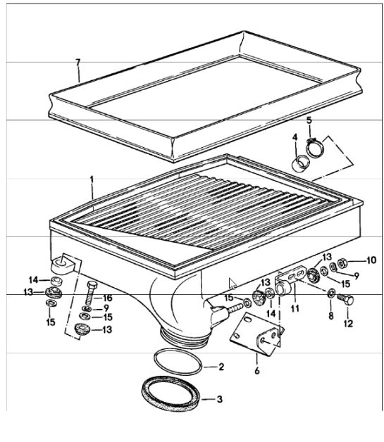 charge air cooler 911 TURBO 1978-83