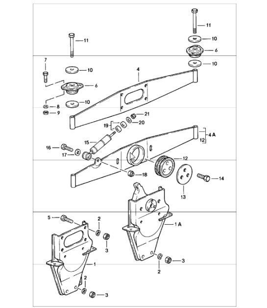 engine suspension 911 1978-83