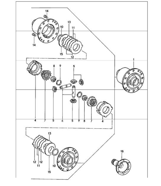 Diagram 305-05 Porsche Macan (95B) MK1 (2014-2018) Transmission