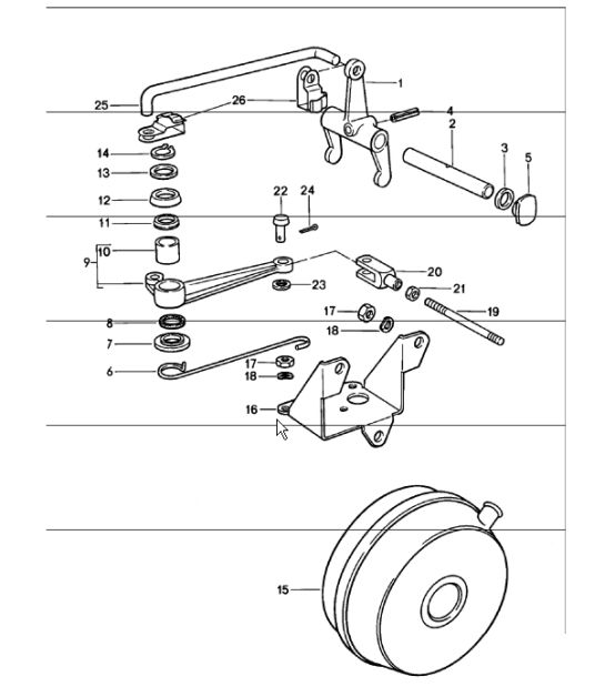 clutch release SPM - G 925/16 - 911 1978-83