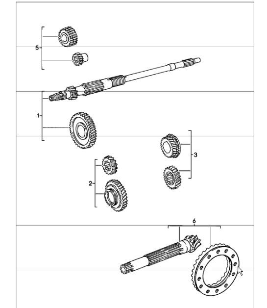 Diagram 309-00 Porsche Macan (95B) MK1 (2014-2018) Transmission