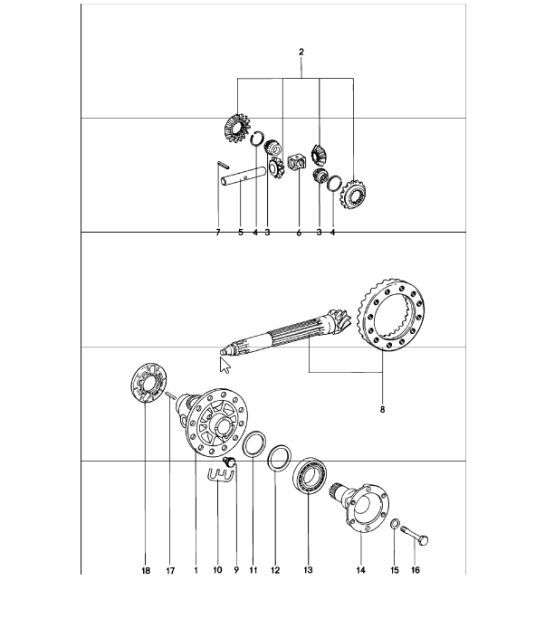 Diagram 311-00 Porsche Boxster 718 (982) 2017>> Transmission