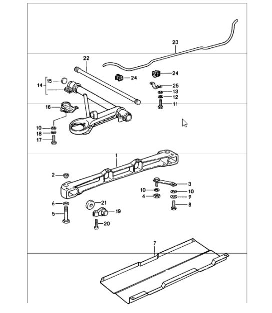 front axle stabiliser 911 1978-83