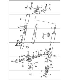 shock absorber strut 911 1978-83