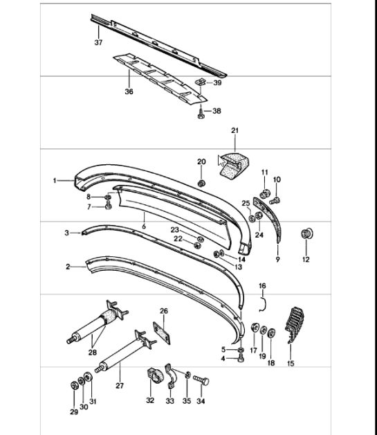 Rear Bumper 911 1978-83