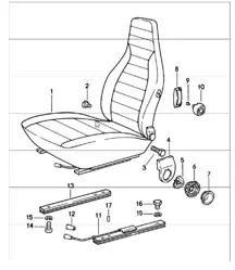 front seat complete 911 1978-83