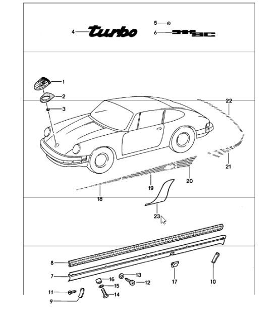 Diagram 810-00 Porsche Macan (95B) MK1 (2014-2018) Body