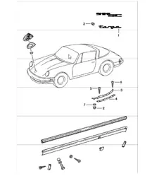 decorative fittings 911 TARGA 1978-83