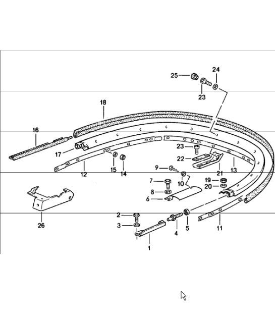 Diagram 811-13 Porsche 991 Carrera C2S 3.8L (400 CV) Carrocería